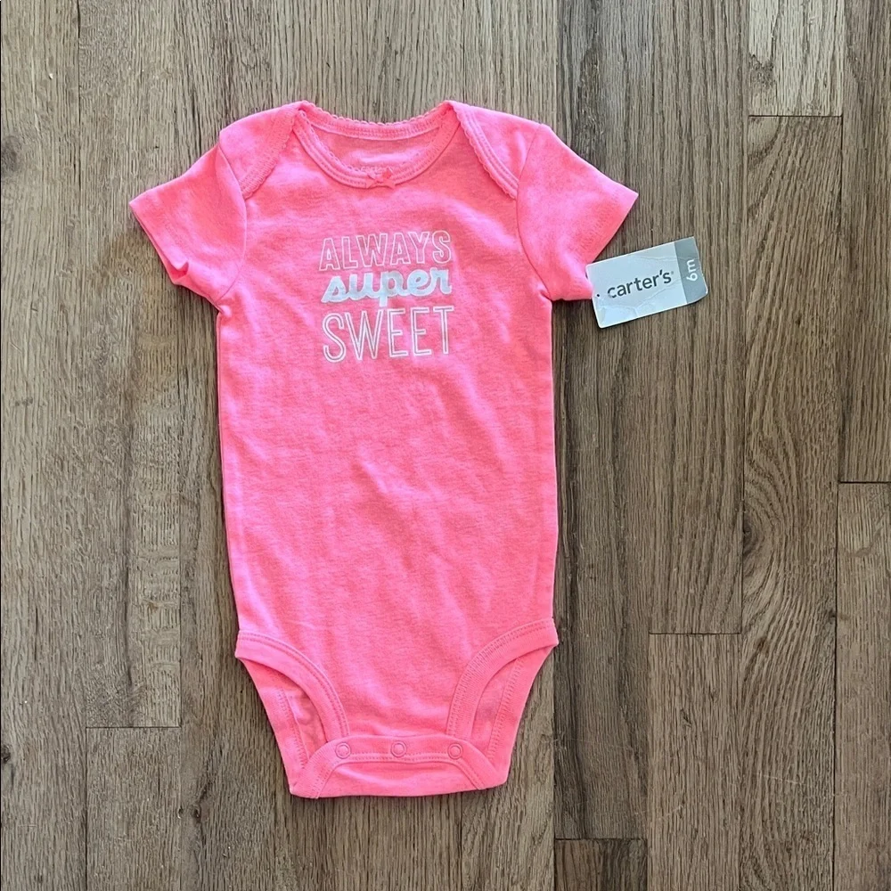 Carter's‎ Bright Pink Bodysuit - Always Super Sweet